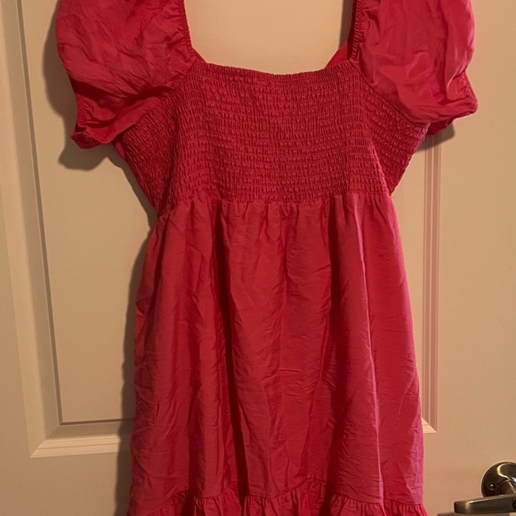 Hot Pink BCBG Tie Front Summer Dress - Picture 2 of 2